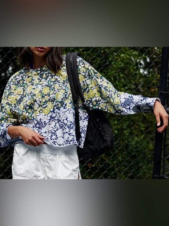 FP Movement by Free People Tops - Free People Movement Floral Oversized Boxy Long Sleeve Tee - Size M